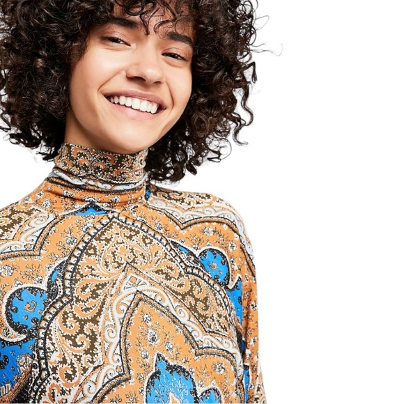 Free People Chase Me Tee in Eclipse Combo Size Small - Picture 3 of 5